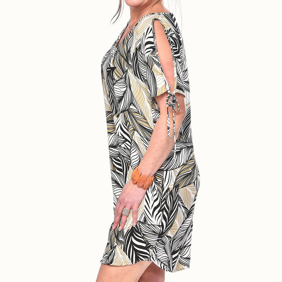 Linen Chiffon Dress
