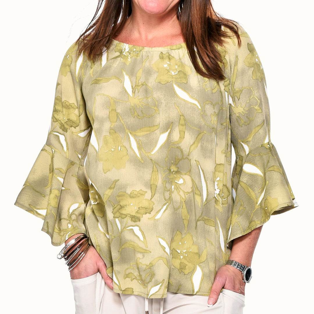 Bell Sleeve Peasant Top