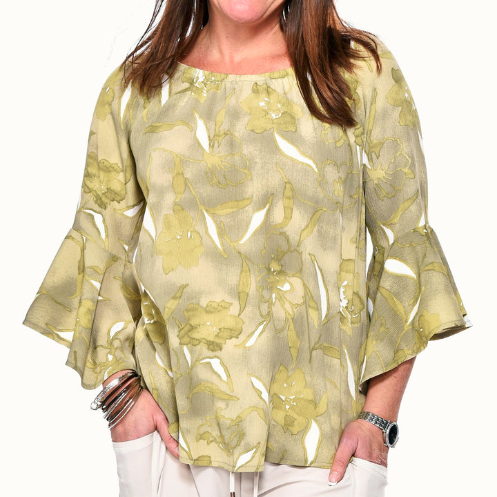 Bell Sleeve Peasant Top