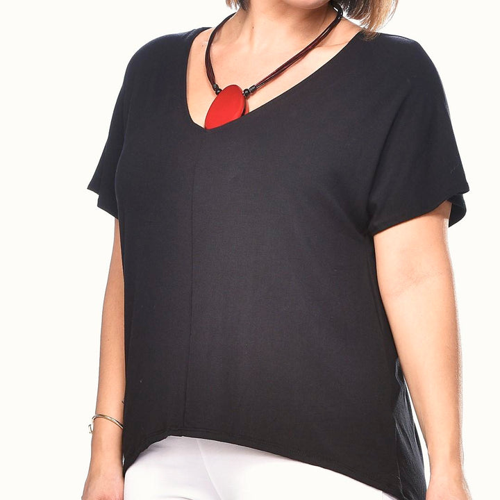 Bamboo V-Neck Casual Top