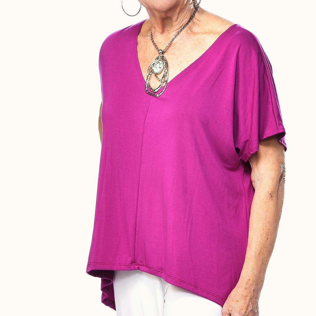 Bamboo V-Neck Casual Top