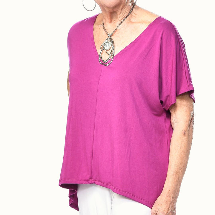 Bamboo V-Neck Casual Top