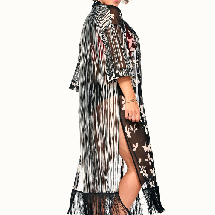 Fringed Kimono