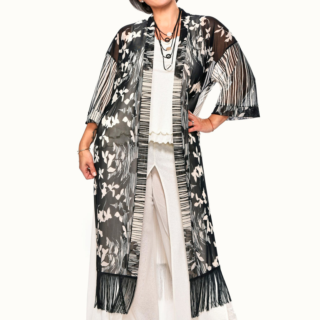 Fringed Kimono