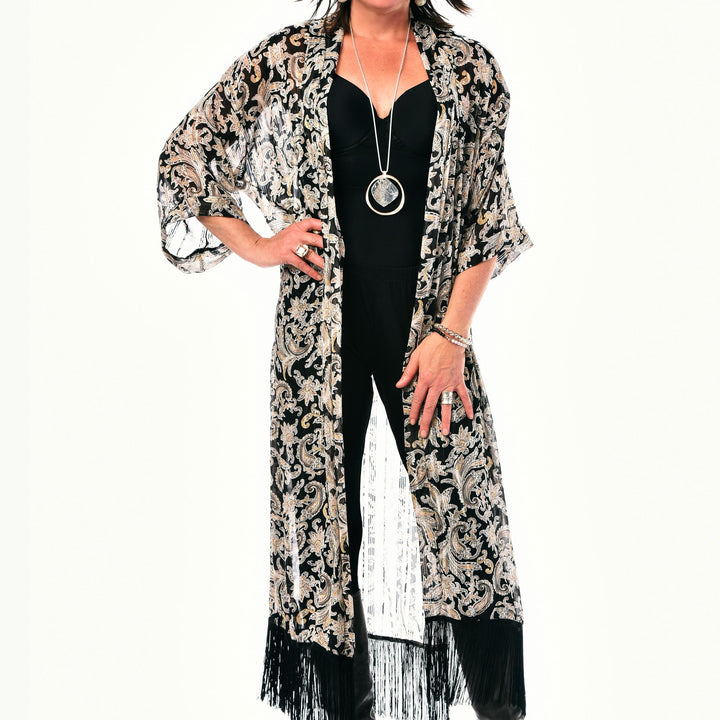 Fringed Kimono