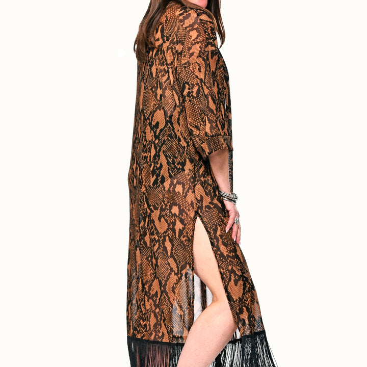 Fringed Kimono