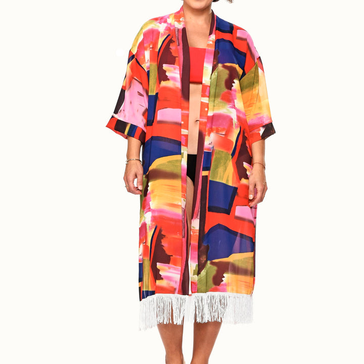 Fringed Kimono