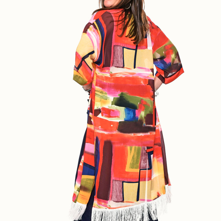 Fringed Kimono