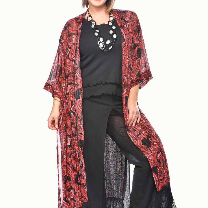 Fringed Kimono