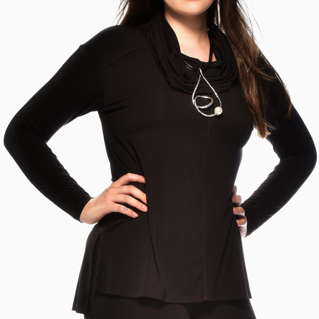 Bamboo Cowl Collar Top