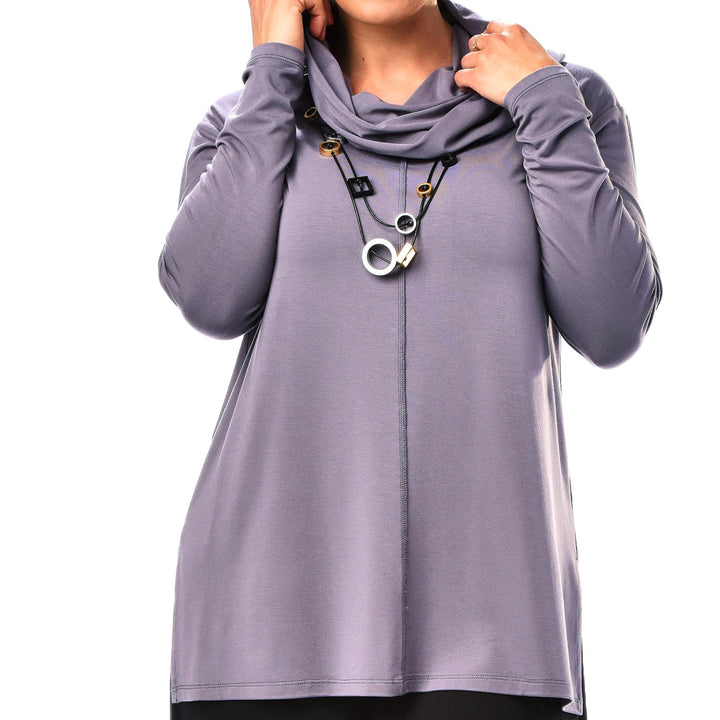 Bamboo Cowl Collar Top